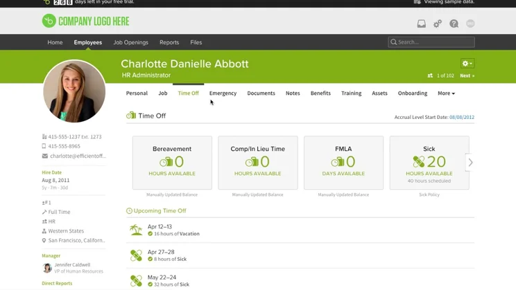 BambooHR User Profile