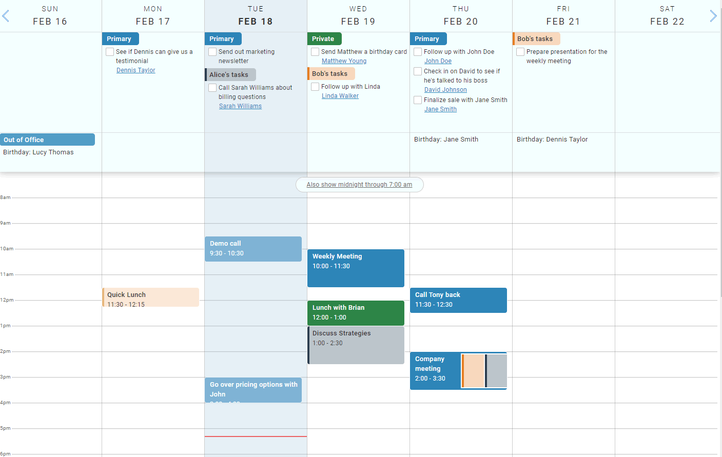 Less Annoying CRM Calendar