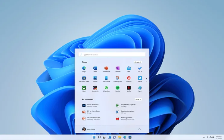 Windows 11 start button