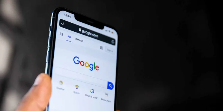 google search on iphone