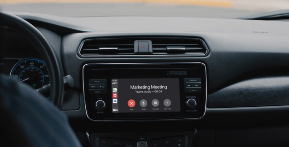 Microsoft Teams Apple CarPlay