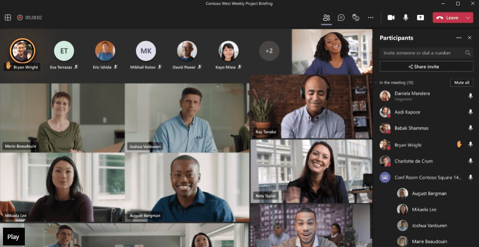 Microsoft Teams Screen