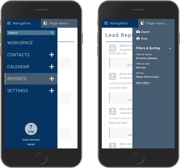 Less Annoying CRM App