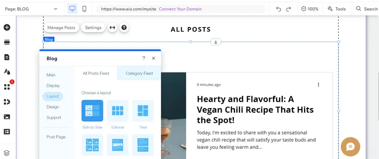 Select your posts