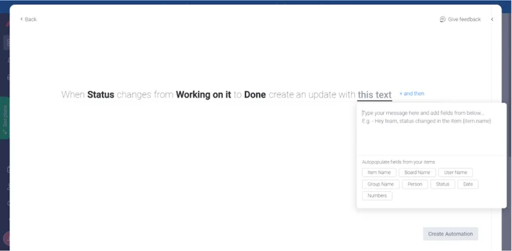 Monday.com automations