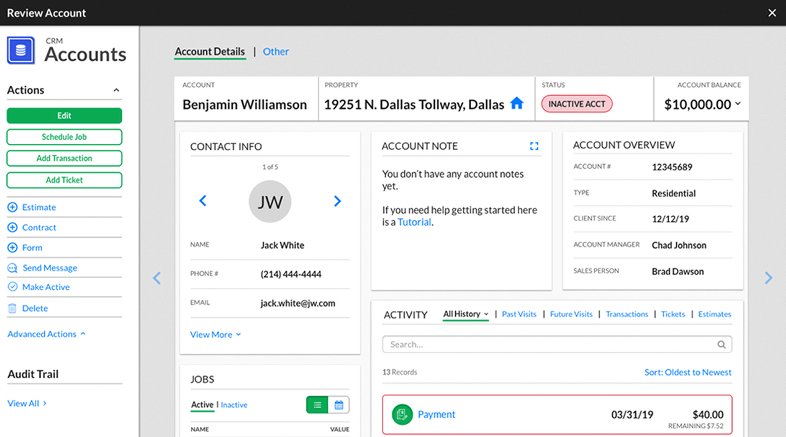 Service Autopilot Account
