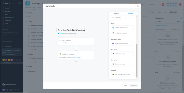 Automation in Asana