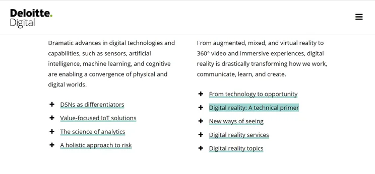 Deloitte Digital services