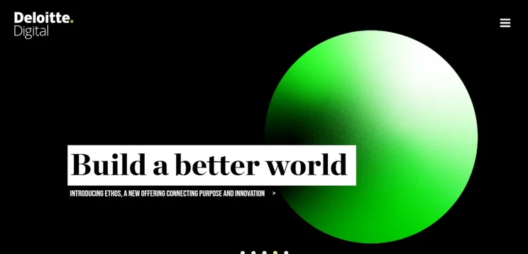 Deloitte Digital homepage