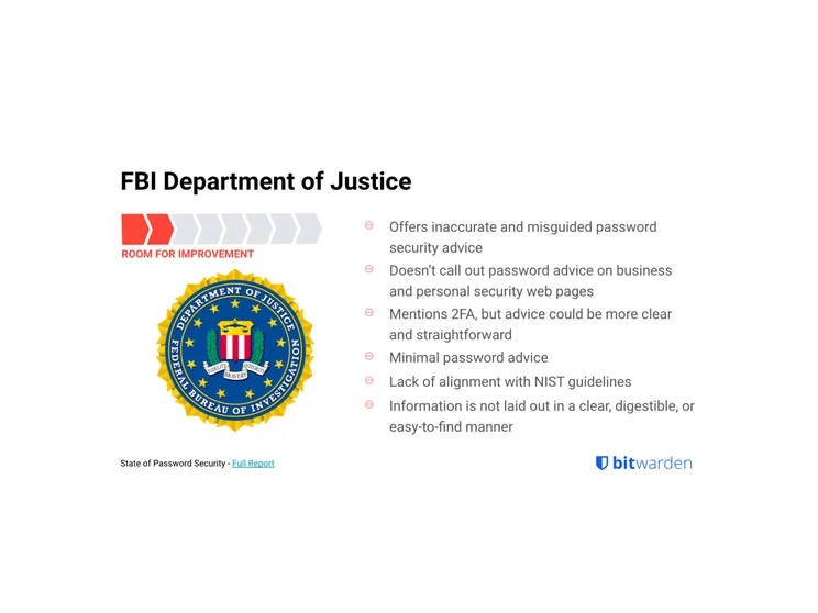 Password Report FBI