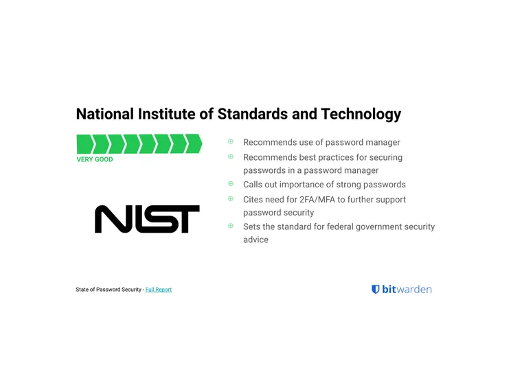 Password Report NIST