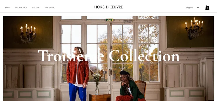 Wix awards website: Hors Doeuvre
