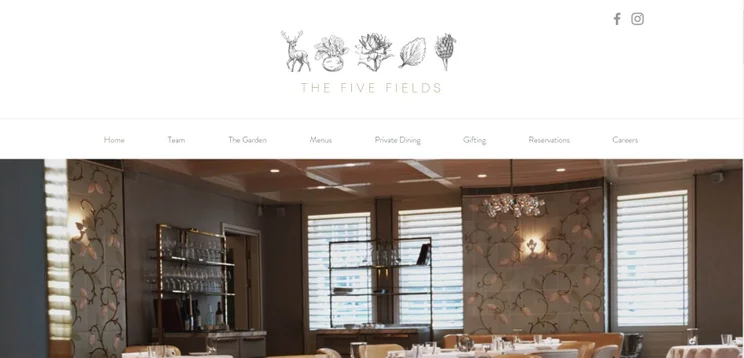 Wix awards website: Restaurant