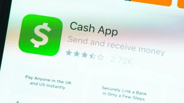 Cash App on screen