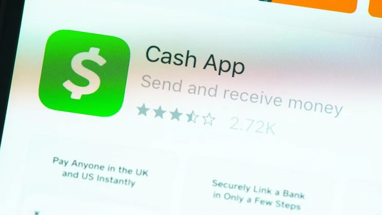 Cash App on screen
