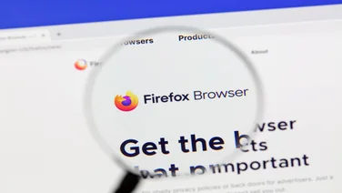 Close up of a Firefox browser