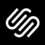 Squarespace logo against black background