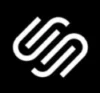 Squarespace logo against black background
