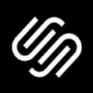 Squarespace logo against black background
