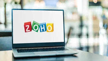 Zoho on laptop