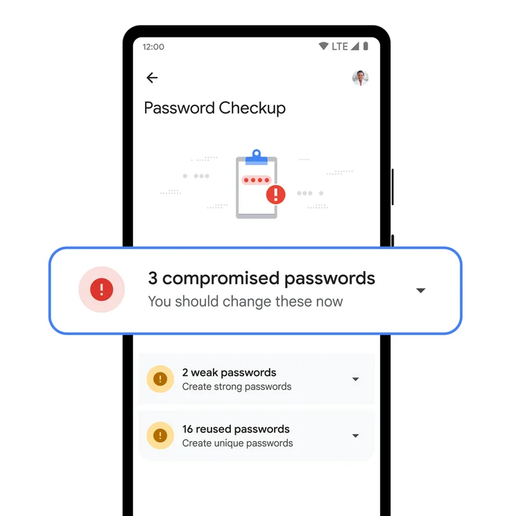 Google Compromised Passwords