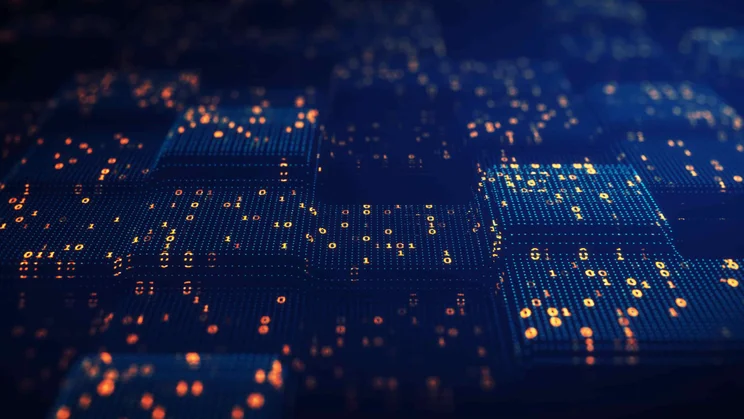 Abstract Image of Data Points