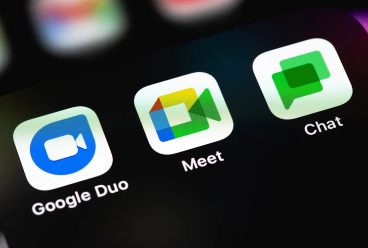 Google Duo, Meet and Chat apps