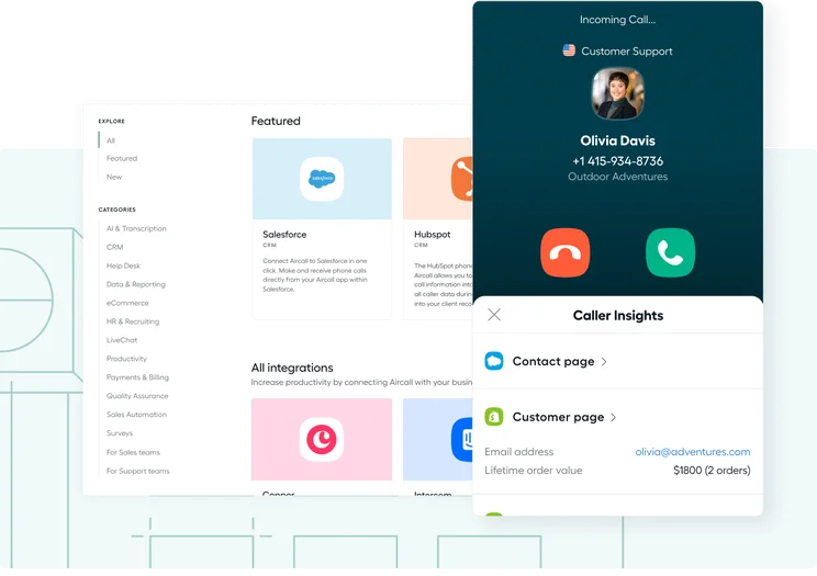 Aircall Outbound Call Center Screenshot