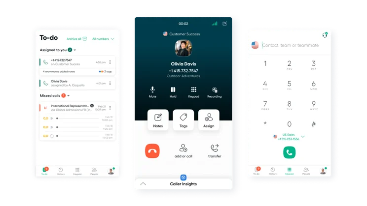 Aircall screenshot
