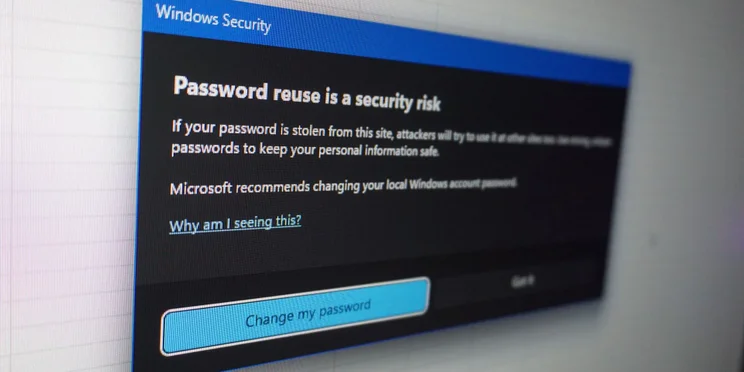 Google Windows 11 Password Reuse Warning