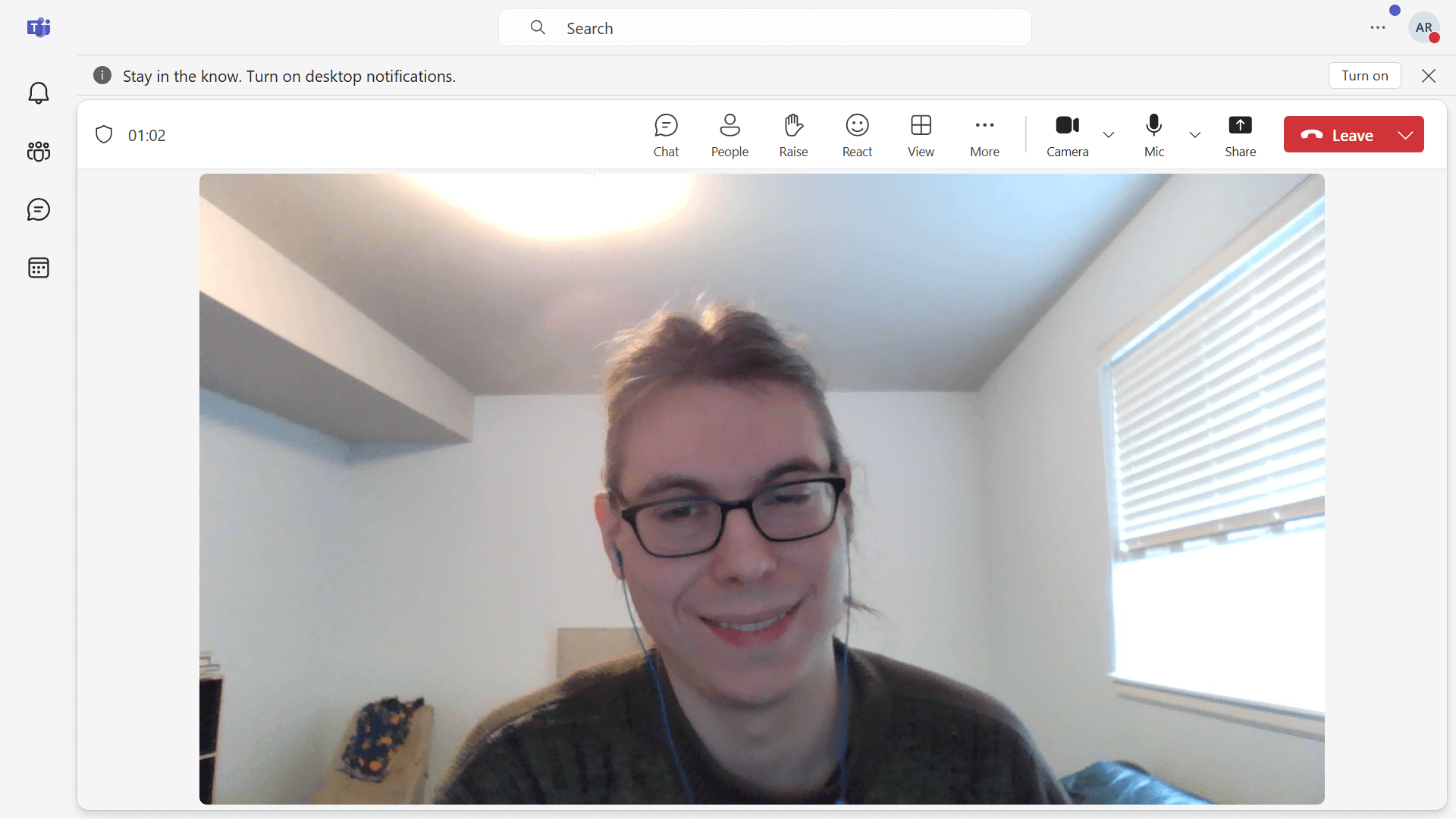 Video chat on Microsoft Teams