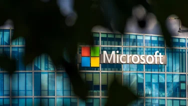 Microsoft offices through trees
