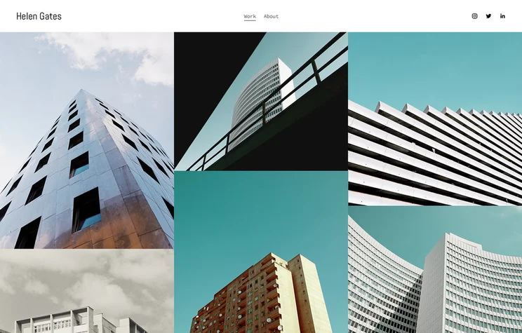 Squarespace graphic design website template
