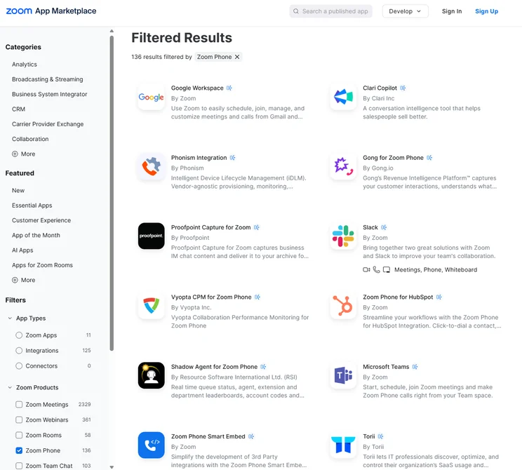 Zoom Phone App Library