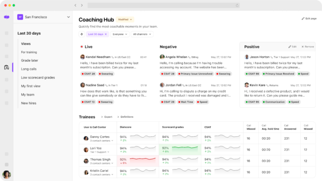 Dialpad AI Coaching Hub feature