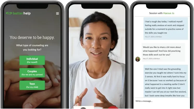 Better Help app screenshots
