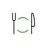 Clover POS full service restaurant icon - plate with knife and fork symbols