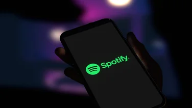 Spotify on phone screen
