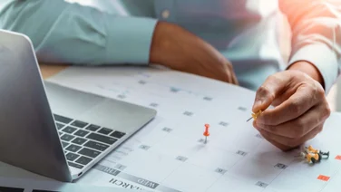 Employee with Calendar