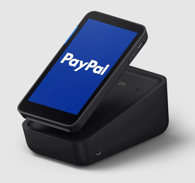 PayPal POS has a wide terminal with dock