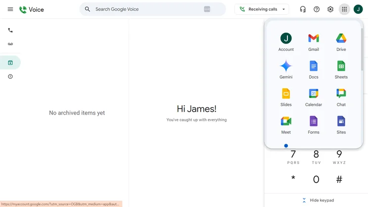 Google Voice Workspace integrations