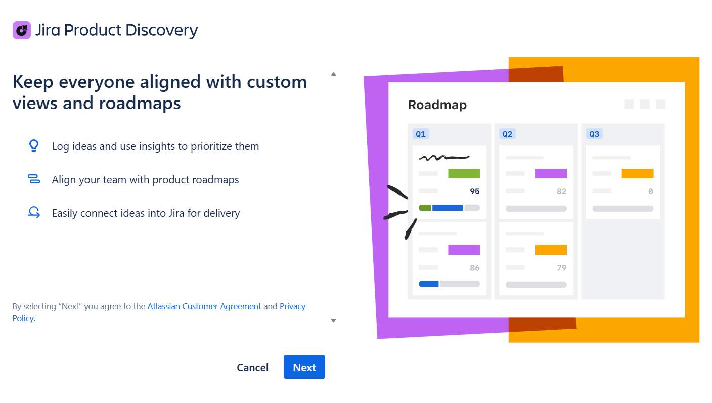 Screenshot of Jira Product Discovery