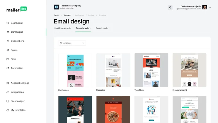 MailerLite Email Templates