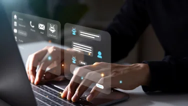 Contact Management on Laptop