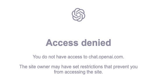Chatgpt errors access denied image