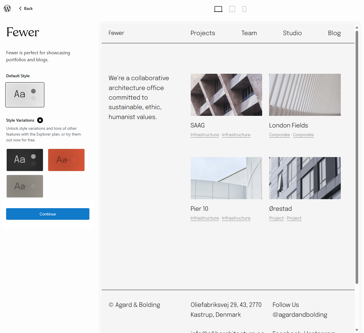 WordPress Customize Themes