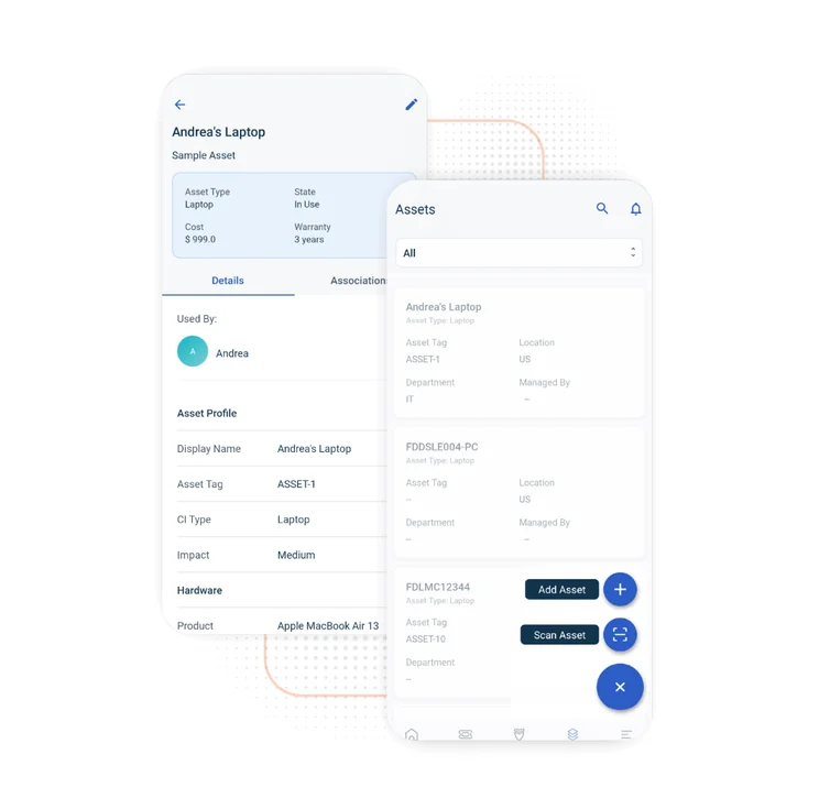 Freshworks asset entry