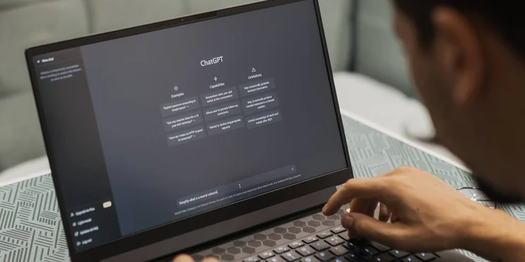 OpenAI's ChatGPT on a laptop screen