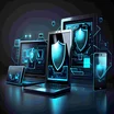 security shield on screens of various different devices