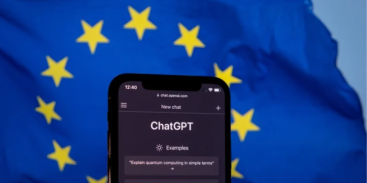 chatgpt app on european flag